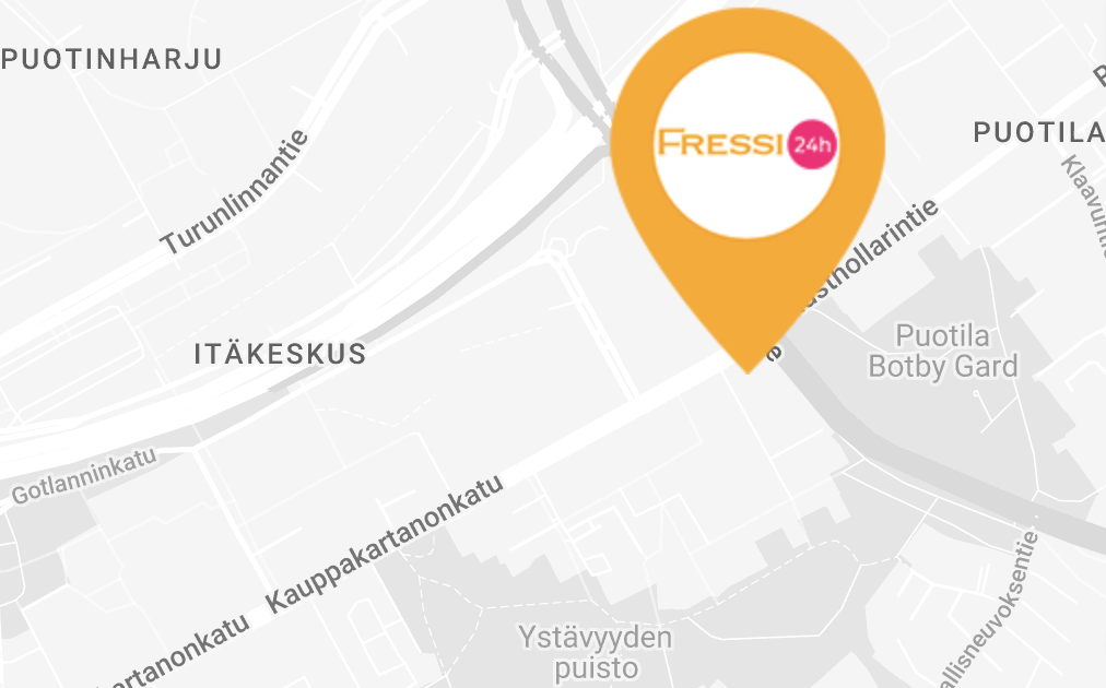 Kuntosali_Itäkeskus_Fressi24h_kartta